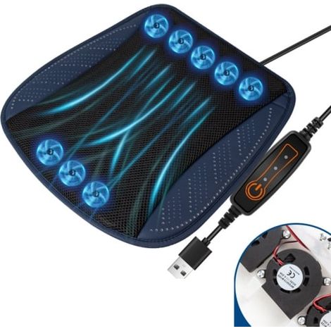Cooled Seats Universal Car Seat Cooler for Chairs, Home, SUV, Truck / with 8 Sets of Fans (1/5)