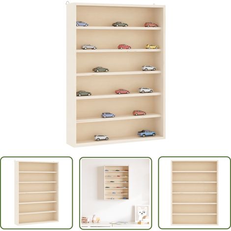 vidaXL Sammlervitrine aus Holz mit 6 Regalen 40x8,5x55 cm (1/5)