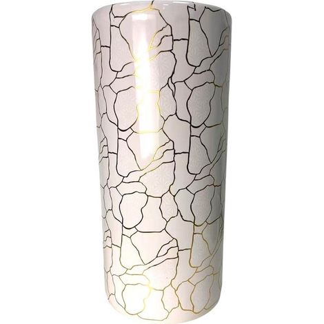 18 Inch Umbrella Stand - Ceramic - L20 x W20 x H46 cm - White