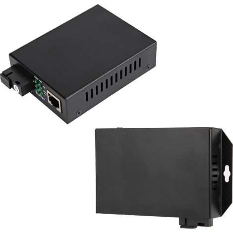 Convertisseur de média réseau 10M/100M/1000M, émetteur-récepteur à fibre optique Kilomega, prise 100-240VEU (1/5)