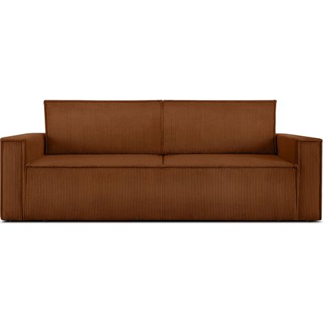 KONSIMO NAPI Schlafsofa in Pet Friendly Cord-Stoff, rot (1/5)