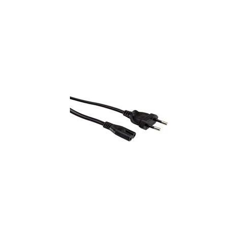 Cable de alimentación Value negro de 3 m, conector Cee7/16 a C7, 19.99.2092