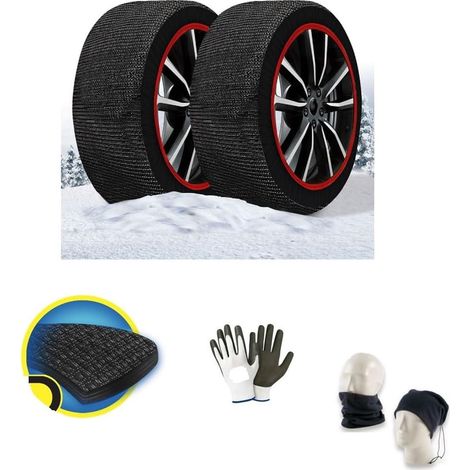 1 Paire Chaussettes À Neige XXXL 285/70 R17 Antidérapant Polypropylène Pour SUV 4x4 (1/5)