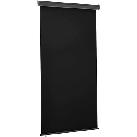 vidaXL Balcony Side Awning 125x250 cm Black (1/5)