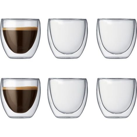 Set de 6 verres double paroi 8cl - Bodum - 4557-10-12 (1/4)
