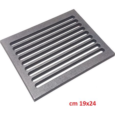 Griglia in ghisa per camini e stufe disponibile in diverse misure scegli la misura : 24x19x1 L