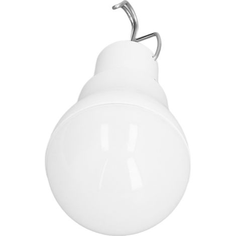 Ampoule LED économique USB rechargeable, ampoule solaire pour camping extérieur, urgence panne, étalage (lumière blanche) (1/5)