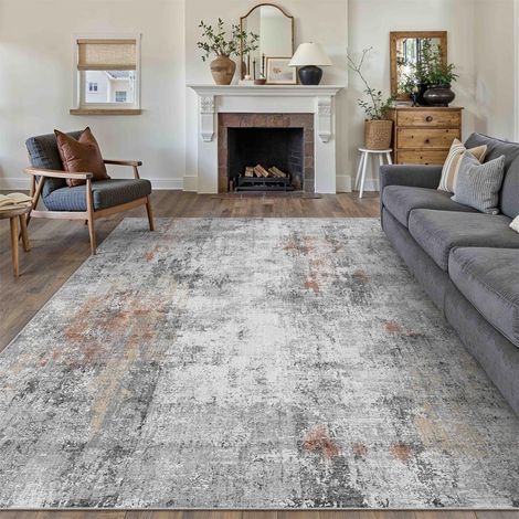 1 Tapis, Design abstrait, Polypropylène, Antidérapant, Salon, Chambre (1/5)