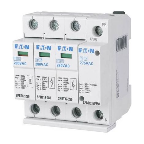 Parafoudre type 1+2 (B+C) SPBT12-280-3+NPE50 (1/2)