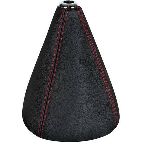 Premium, cuffia leva cambio in pelle - Nero/Rosso (1/4)