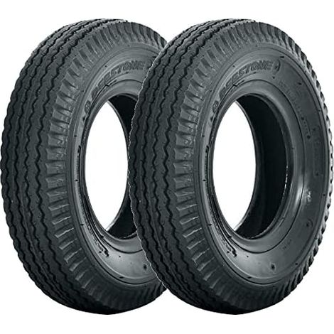 2 Pneumatici COPERTONI 4.80-8 RINFORZATI 6PR GOMME 71J Ruota Carrello RIMORCHIO RIMORCHIETTO da Barca