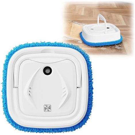 KLZWCP Aspirateur Robot, Robot Aspirateur Mince Silencieux, Intelligent Rotatif Humidification Pulvérisation Robot Aspirateur Et Vadrouille pour Poils d'animaux Sols Durs(Color:Blanc) (1/5)