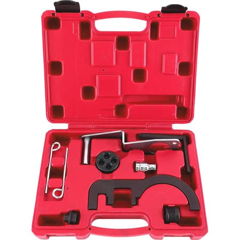 8pcs Kit Calage Distribution Diesel, Outil Calage Distribution Blocage de Chaîne de Distribution Arbre à Cames Pompe à Injection, Pige de Calage Moteur pour BMW N47 N47S N57 N57S 1.6 2.0 (1/5)
