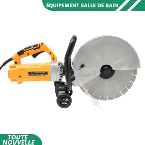 WAOBDLA 3000W 350mm/14in scie électrique à béton 4200rpm avec pompe à eau 30W (1/5)