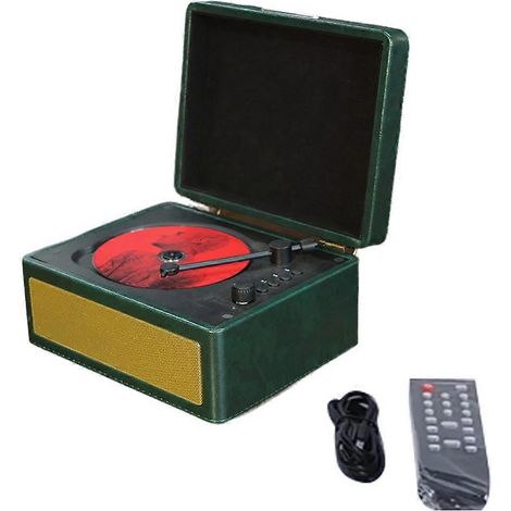 Portable sans fil Bluetooth haut-parleur, Multi-Functional Reprodutor CD Retro, disque audio lecteur Dark (1/5)
