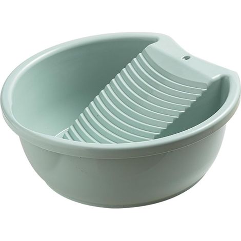 Lavabo estilo tabla de lavar: un producto ligero para la lavandería, adecuado para lavar camisas, pantalones y blusas (verde). (1/5)