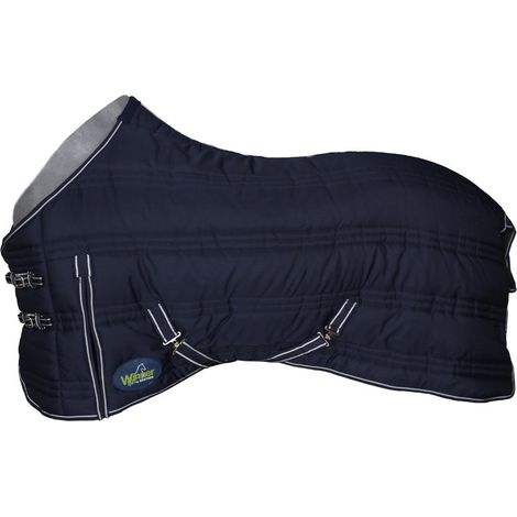 125 cm, Blu: Coperta pesante da box Winner con chiusura anteriore rapida imbottita 500g (1/3)