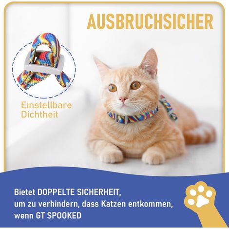 Harnais et Laisse Réglables pour Chat - Ensemble Confortable et Sécurisé pour Promenade et Voyage (1/5)