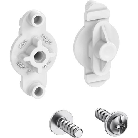 Spelsberg KTB 1 Kit de fixation, PA6 gris, jeu de 10, 89600901