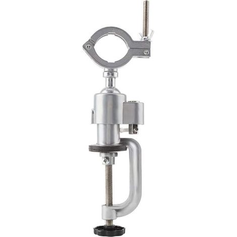 Soporte para taladro eléctrico multifunción de 360°, soporte de reparación, tornillo de banco, aleación de aluminio, taladro rotatorio, manualidades, construcción, modelismo y metalistería. DEBUNS (1/5)