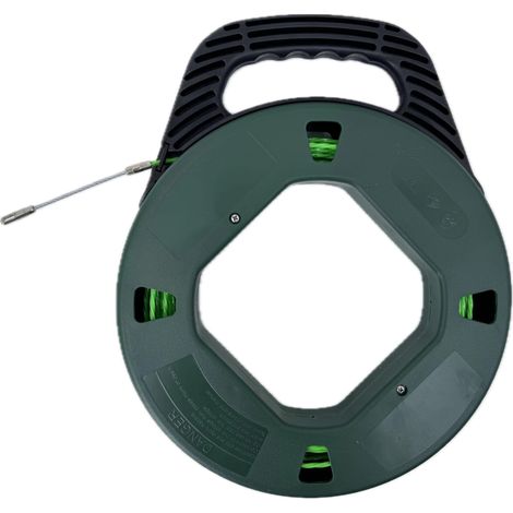 Aiguille Tire Fil 30m Flexible Spiralé Aiguille Tire Fil Avec Coque en Plastic électrique de Outil d'extraction de Câble Amélioré Coque Vert 30M PET Fil Violet