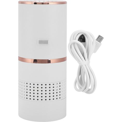 Purificateur d'Air USB Portable pour Voiture - Mini Purificateur d'Air Blanc Bureau Maison (1/5)