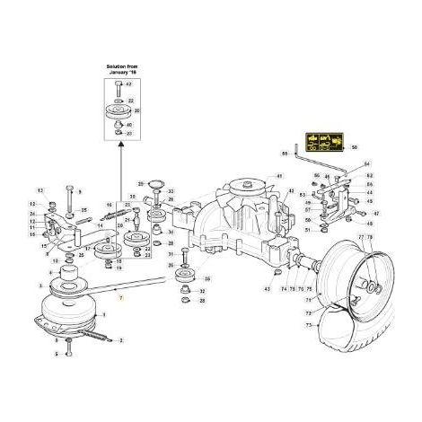 Keilriemengetriebe TC HE C53I ORIGINAL STIGA - 135062029/0