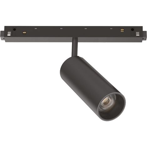 Faretto Binario Singolo Dali Ego Alluminio Nero 1 Luce 12W 3000K Luce Calda (1/2)