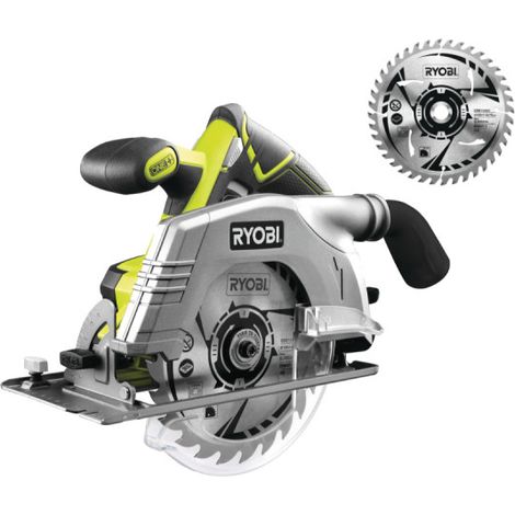 Pack RYOBI - Scie circulaire R18CS-0 - 18V One+ - sans batterie ni chargeur - Lame ultra fine CSB165A1 (1/4)