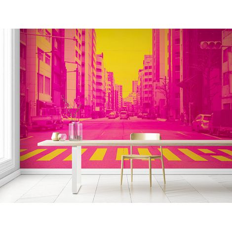 Papier Peint Rétro - Urbain Pop - 150 x 250 cm (1/2)