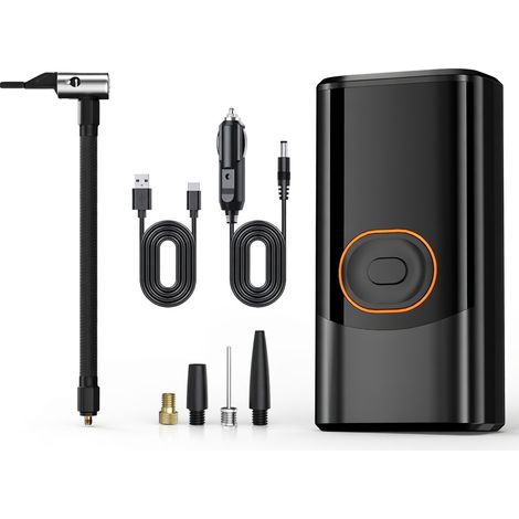 Gonfleur de pneu électrique sans fil, charge sans fil USB et allume-cigare (1/5)