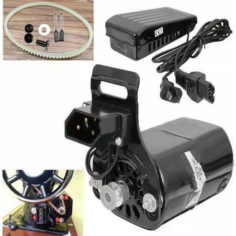 Moteur de machine à coudre 180W – Pédale de commande – Faible bruit – Performance stable – Compatible avec machines vintage et modernes