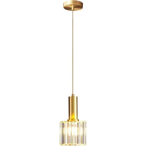 Mini suspension en Verre moderne pour chambre à coucher de salle à manger d'île de cuisine, lampe de plafond en Verre de base d'or suspension (1 lumière) (1/5)