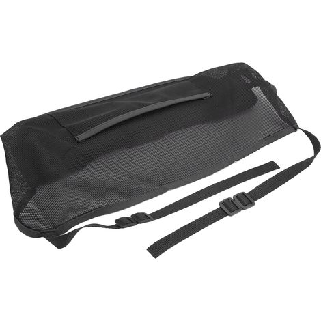 Filet de rangement universel pour voiture, à placer entre les sièges, avec barrière pour animaux de compagnie, 260 x 405 mm, noir (1/5)