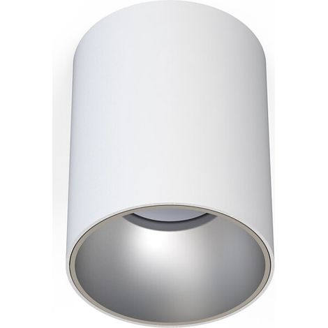 Lámpara de techo de superficie Nowodvorski Eye Tone GU10 de 10 W, color blanco plateado. (1/3)