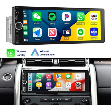 Autoradio stéréo 6,86 pouces Apple CarPlay et Android Auto USB/Type-C Unité principale SWC USB (1/5)
