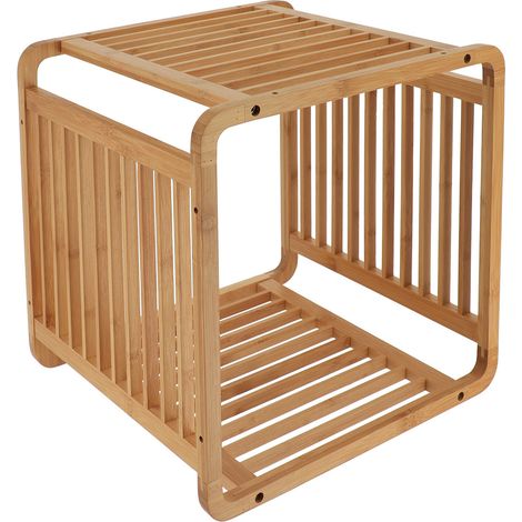 Cube malin empilable en bambou - naturel - Tendance (1/3)