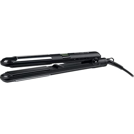 Rowenta SF4210 Liss&Curl Piastra per Capelli Lisci o Ricci 2 in 1 con Rivestimento in Ceramica, Piastre Flottanti e Generatore di Ioni, Funzione Arricciacapelli, Temperatura Regolabile da 95°C a 230°C (1/4)