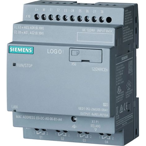 Siemens LOGO 12/24RCEO, 6ED10522MD080BA2