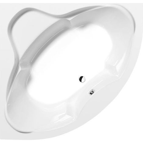 Baignoire d'angle SIMONA 150x150x44cm, blanc (1/3)