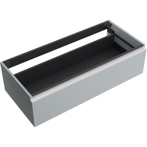 Schrankelement wandhängend SPIRIT 1200 1 Metallschublade mit Softeinzug BLUE FOG 1194 x 270 x 450 mm (1/2)