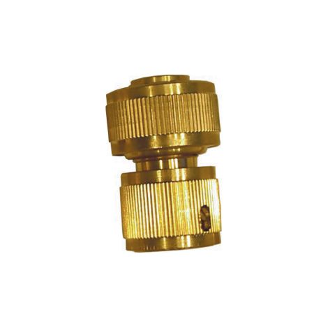 Irrigo Art. 8112 raccordo portagomma con acquastop in ottone per tubi da 3/4" irrigazione giardino