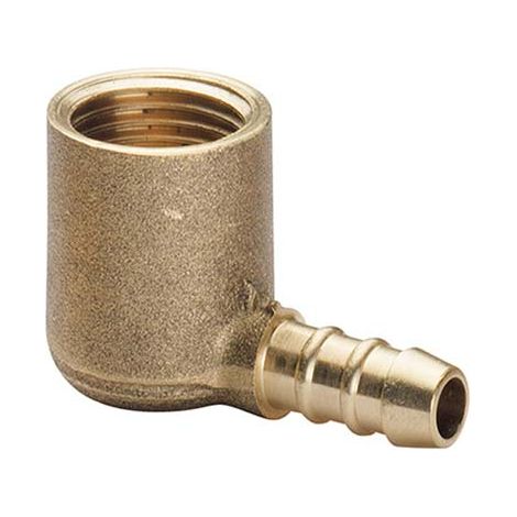 PORTAGOMMA GPL 90  ° FILETTO FEMMINA - OTTONE MM 10 1/2F- 5 pezzi