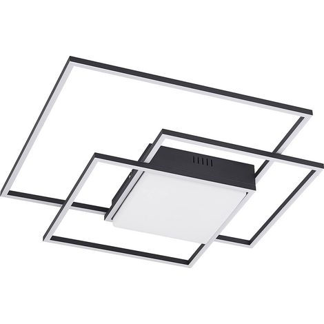 Lindby Lámpara de techo LED 'Nelinka' en Negro Aluminio (1/5)