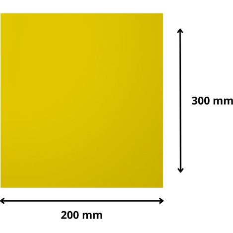 Plaque verre acrylique miroir or 3 mm - 20 x 30 cm (200 x 300 mm) - Verre synthétique - Bord droits - Plexiglass