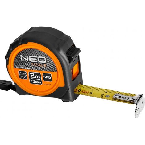 Cinta métrica de acero de 2 m x 16 mm, magnética (1/5)