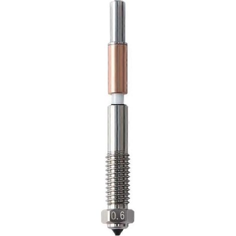 Bimetalldüse, Ersatzdüse für QIDI Q2 Q2c 3D-Drucker, für PLA-, PETG-, ABS-, ASA-, PC- und PA-CF-Filamente (0,6 mm) (1/5)