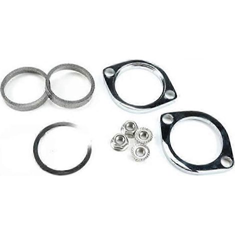 Kit de joint d'échappement et outil d'installation, alliage argenté, empêche les fuites d'échappement, compatible avec les modèles Evolution Big Twin et Twin Cam de 1986 à 2017. (1/5)