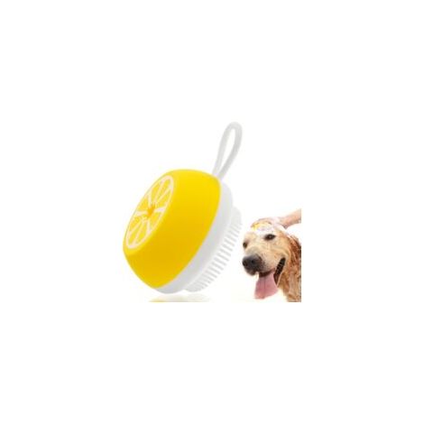 Spazzola da bagno in silicone per cani, spazzola morbida per la toelettatura di animali domestici, spazzola per shampoo per cani e gatti, spazzola massaggiante per la pulizia del pelo, strumento per l