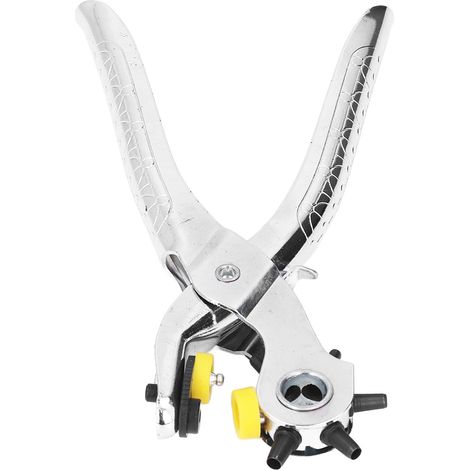 Perforatrice de ceinture de 20 cm (8 pouces) en acier inoxydable robuste et durable, de conception ergonomique, économe en énergie et traitée thermiquement – convient également au cuir. (1/5)